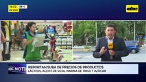 Reportan suba de precios de productos