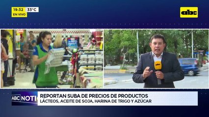 Reportan suba de precios de productos