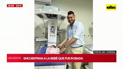 Encuentran sana y salva a la bebé que fue robada