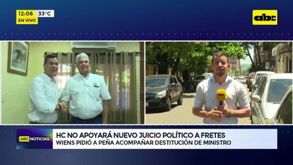 HC no apoyará nuevo juicio político a Fretes