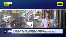 Suba de precio de diésel en Petropar