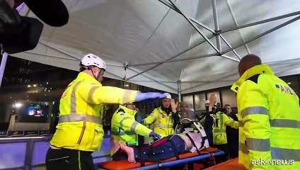 Prove di soccorso sulla pista di ghiaccio per Milano-Cortina