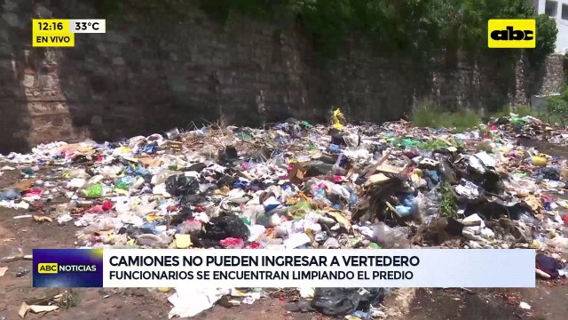 Camiones no pueden ingresar a vertedero