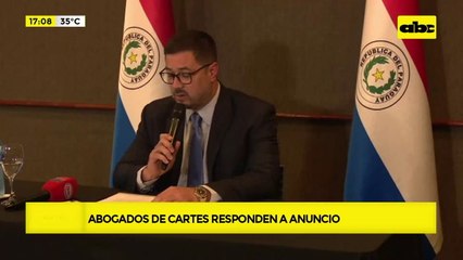 Abogados de Cartes responden a anuncio