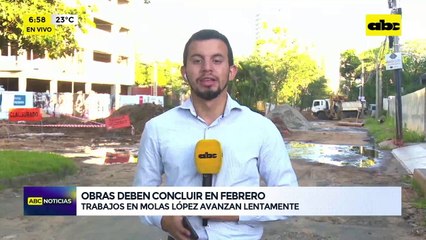 Obras deben concluir en febrero