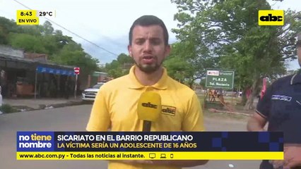 Sicariato en el barrio Republicano