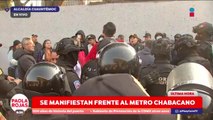 Operadores de ferias se manifiestan frente al Metro Chabacano | DPC con Paola Rojas