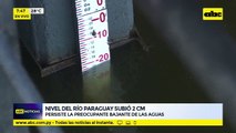 Nivel del río Paraguay subió 2 cm