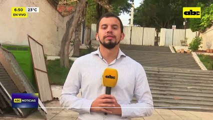 Realizan trabajos en la Escalinata Antequera