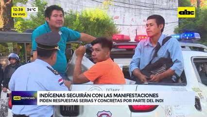 Indígenas seguirán con las manifestaciones