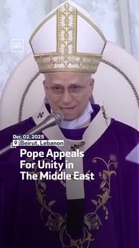 Pope Appeals For Unity in The Middle East