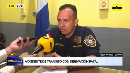 Motociclista murió en Limpio tras choque frontal