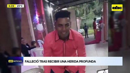 Joven falleció tras recibir una herida profunda