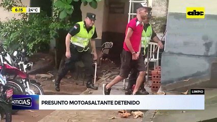 Capturan al presunto autor de un asalto