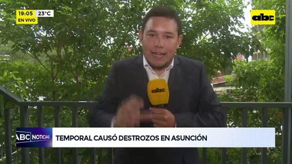 Temporal causó destrozos en Asunción