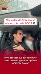 Minutos antes de subir al altar, la novia le confesó a Un Tal Fredo que no estaba segura de casarse 😳💍. El influencer monclovense vivió uno de los momentos más tensos de su trabajo como wedding planner 😥✨.