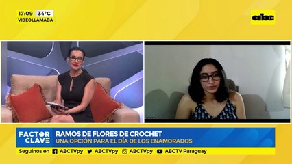 Ramos de flores de crochet
