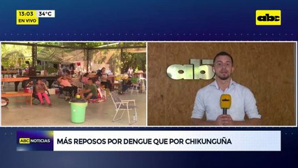 Más reposos por dengue que por chikungunya