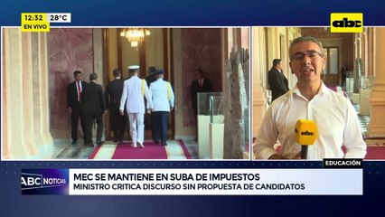 MEC se mantiene en suba de impuestos