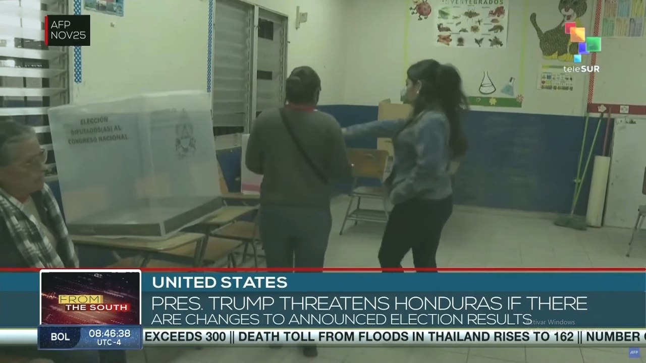 United States, pres. Trump threatens Honduras if there are changes to announced election results