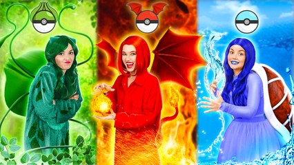 Four Elements and Pokémon! Emerald, Ruby, Diamond and Sapphire Girls Beauty Tricks