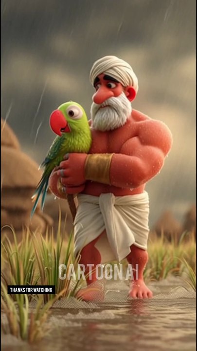 A Parrot Made of the Mother then Farmer this Pick #ai #save #water