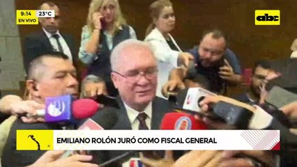 Video: Emiliano Rolón juró como nuevo fiscal general del Estado