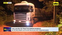 Video: hallan tracto camión que fue robado