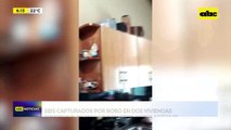 Video: seis capturados por robo a dos viviendas
