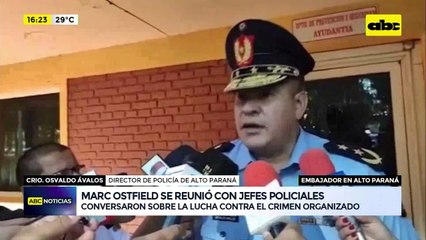 Video: Marc Ostfield se reunió con jefes policiales