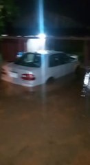 Barrios de Santani quedaron inundados esta madrugada