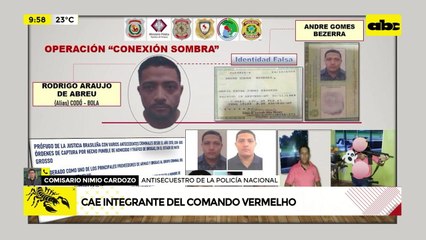 Cae integrante del Comando Vermelho
