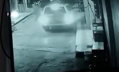 Momentos previos antes de que el intendente de Nanawa, Claudio Samaniego, fuera baleado