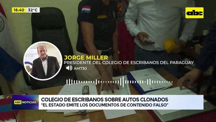 Video: Colegio de Escribanos sobre autos clonados