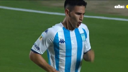 El gol de Matías Rojas para el victoria de Racing contra Unión