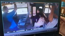 Momento que robaron la billetera en el bus