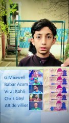 Cricket players name challenge and money winner challenge