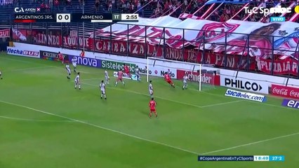 El doblete de Gabriel Ávalos para Argentinos Juniors por la Copa Argentina