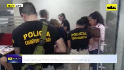 Video: Allanan la municipalidad de San Lorenzo