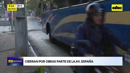 Video: cierre por obras en la Avenida España