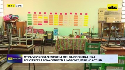 Video: Otra vez roban escuela del barrio Nuestra Señora