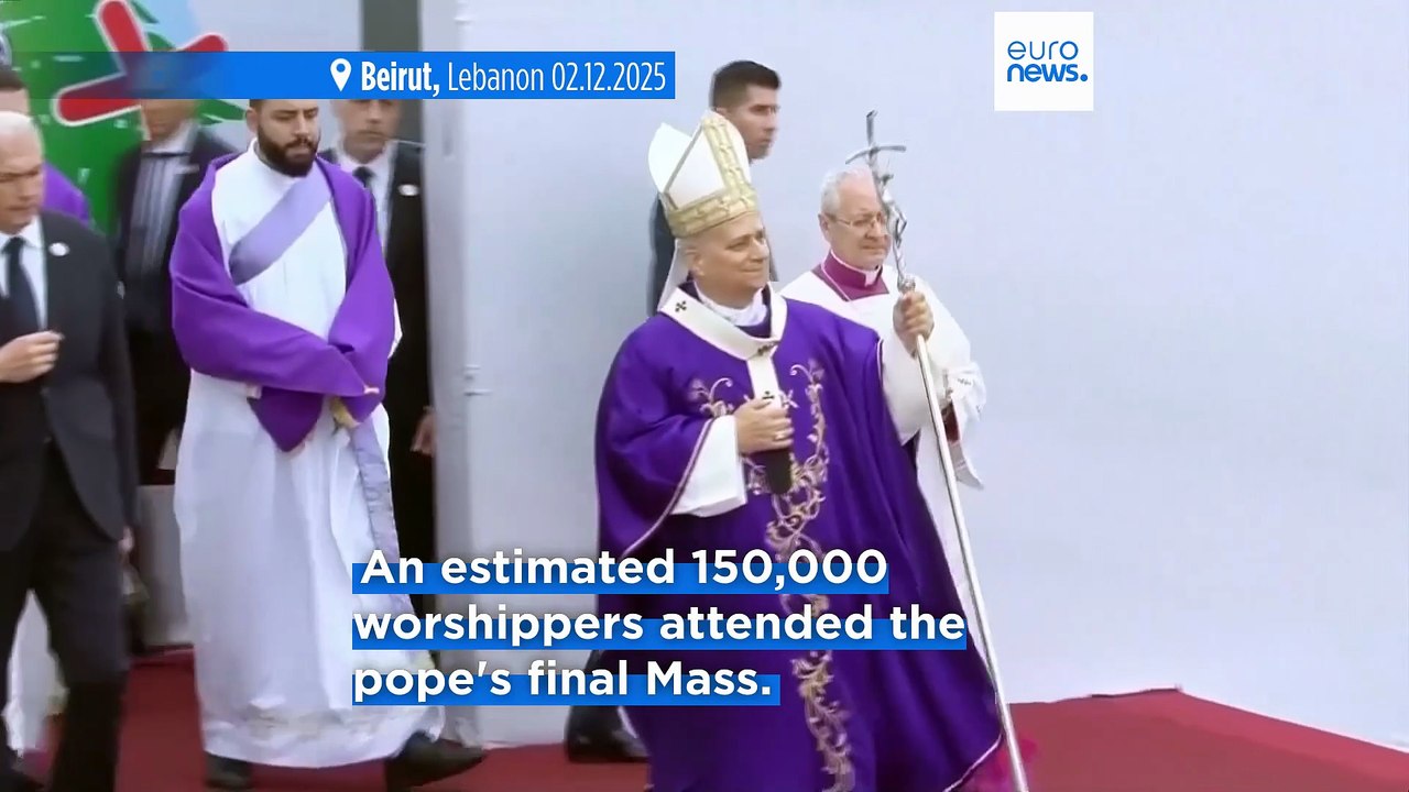 Pope Leo XIV urges unity and peace at interfaith gathering in Lebanon