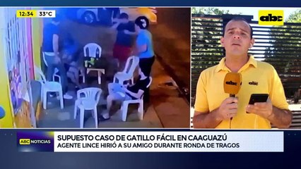 Video: Agente Lince hirió a su amigo durante ronda de tragos