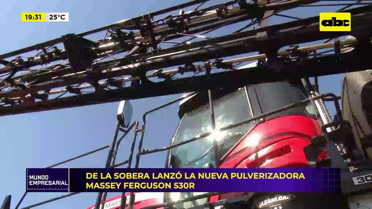 Video: De la Sobera lanzó la nueva pulverizadora Massey Ferguson 530R