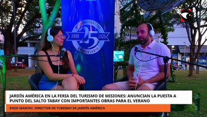Jardín América en la Feria de Turismo de Misiones anuncia obras en el Salto Tabay para verano