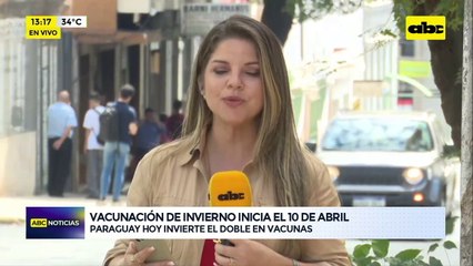 Video: Vacunación de invierno inicia el 10 de abril