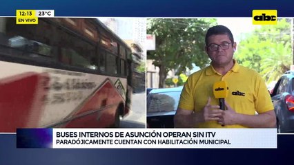 Video: Buses internos de Asunción operan sin ITV