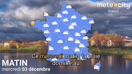Bulletin météo France du mercredi 03 décembre 2025