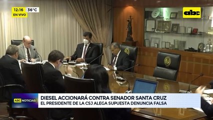 Video: Diesel accionará contra senador Santa Cruz