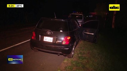 Video: Vehículo denunciado como robado fue abandonado